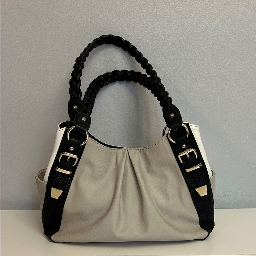 Apt. 9 Black and White Shoulder Bag